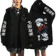 thumbnail image 3 of Jujutsu Kaisen-sudaderas con cremallera Gojo Satoru, chaquetas góticas con cremallera, sudaderas Y2k de Anime japonés, ropa de calle Yuji Itadori Harajuku, 3 of 5
