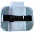 thumbnail image 1 of Qarigey 2 piezas de soporte de insignia de brazo de PVC correa ajustable de repuesto portátil alta transparencia hombres mujeres impermeable bolsa de Carteras Negro plata Qarigey BFH000390-05, 1 of 6