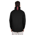 thumbnail image 5 of Men's New Era Black Kansas City Chiefs Functional Fandom Balaclava Helmet Stripe Tri-Blend Hoodie, 5 of 5