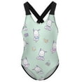 thumbnail image 6 of Pochacco Girls One Piece Swimsuits Hawaiian Summer Swimwear Beach Bathing Suit Outfits, 6 of 7