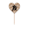 thumbnail image 1 of Art Fashion Font Chinese Character Word Toothpick Flags Heart Lable Cupcake Picks, 1 of 3