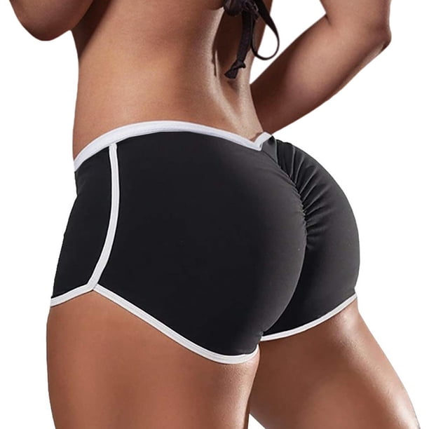 Pantalones Cortos de Fitness BLESIY Pantalones Cortos Deportivos XL Negro