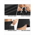 thumbnail image 7 of Spencer 2 Pack Women's Running Shorts Sports Layer Elastic Waist Workout Shorts Athletic Shorts Quick Dry with Zipper Pocket, 7 of 7