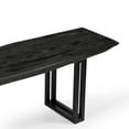 thumbnail image 4 of Sparrow Solid Wood Dining Bench - Gray, 4 of 5