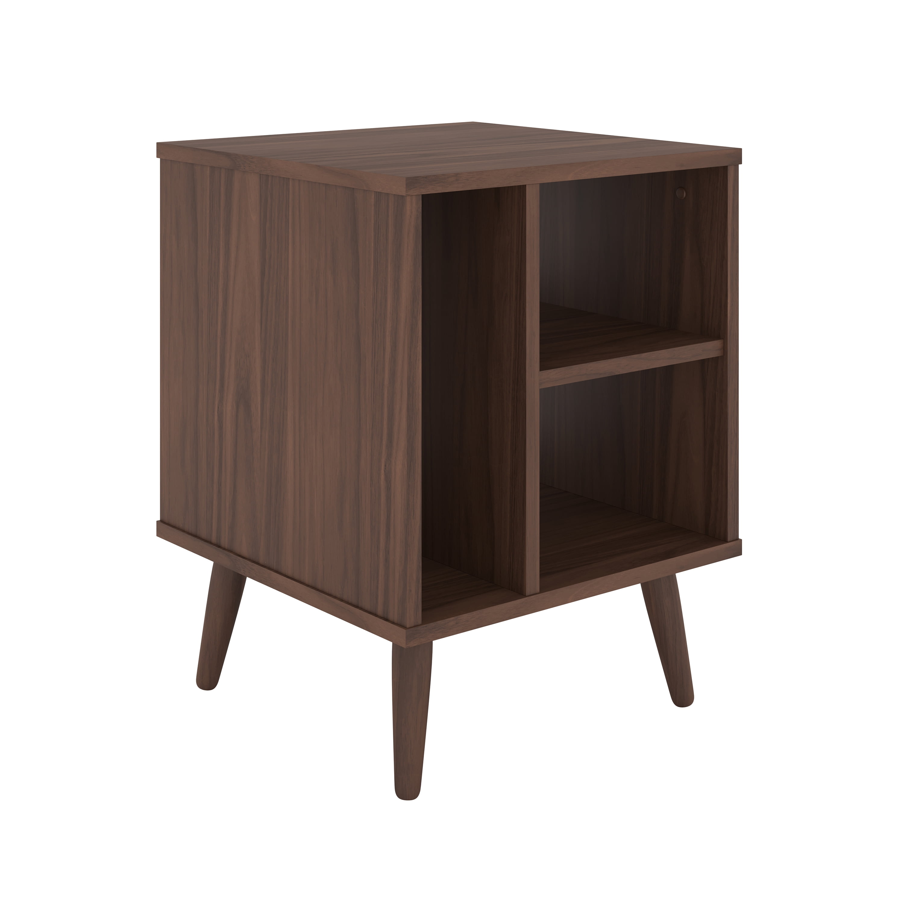 Boyd Sleep Warwick Mid-Century Modern Nightstand, Walnut