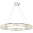 thumbnail image 2 of Possini Euro Design Vesta Chrome Pendant Chandelier 35 1/2" Wide Modern LED Ring Crystal Glass Fixture for Dining Room Foyer Kitchen Island Entryway, 2 of 8