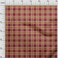 thumbnail image 2 of oneOone Cotton Poplin Twill Red Fabric Madras Check Sewing Material Print Fabric By The Yard 56 Inch Wide, 2 of 4