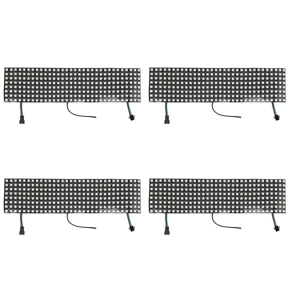 4X LED Matrix Panel, WS2812B RGB 832 Pixels Digital Flexible Dot Matrix Individually Addressable LED Display Screen
