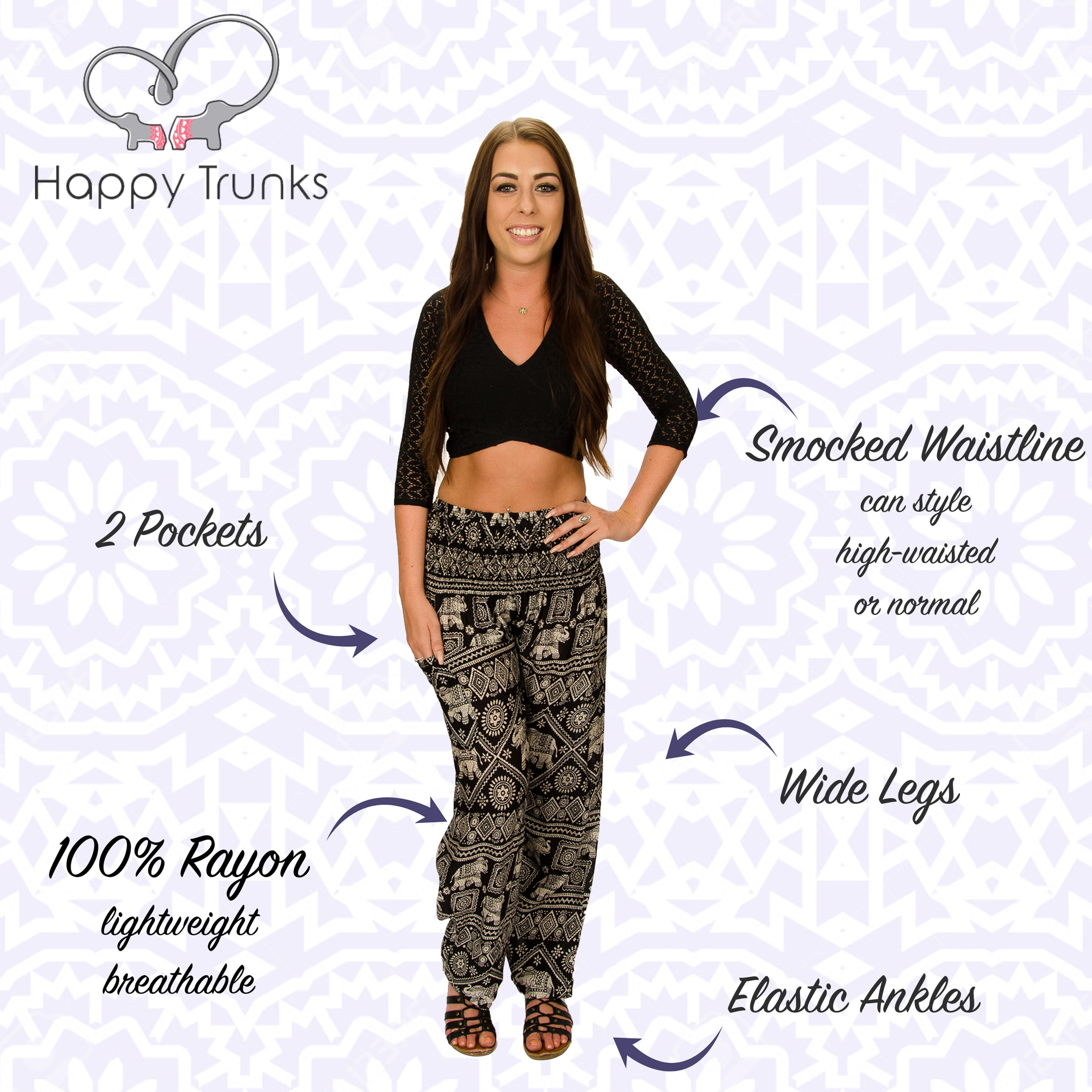 Happy Trunks New Harem Pants Womens 