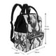thumbnail image 2 of Fotbe Abstract Ink Octopus Mochila Maternidad - Lona de Sarga Impermeable, Mochila de Pañales de Gran Capacidad con Múltiples Bolsillos y Correas Ajustables, 2 of 6