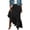Black, variant on Women's Sexy Solid Color Irregular Ruffle Half Body Skirt (Green,XXL)