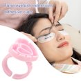 thumbnail image 4 of 100 Uds Soporte de anillo de pegamento para extensiones de pestañas Ndcxsfigh en forma de corazón copa de pegamento para pestañas (rosa), 4 of 9