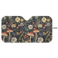 thumbnail image 2 of Jeiento Mushroom Dragonfly Sun Shade Foldable Automotive Front Window Sunshade Protector Sun Shade for UV Protection Car Interior Accessories for Sun Heat Fit Most Car, 2 of 6