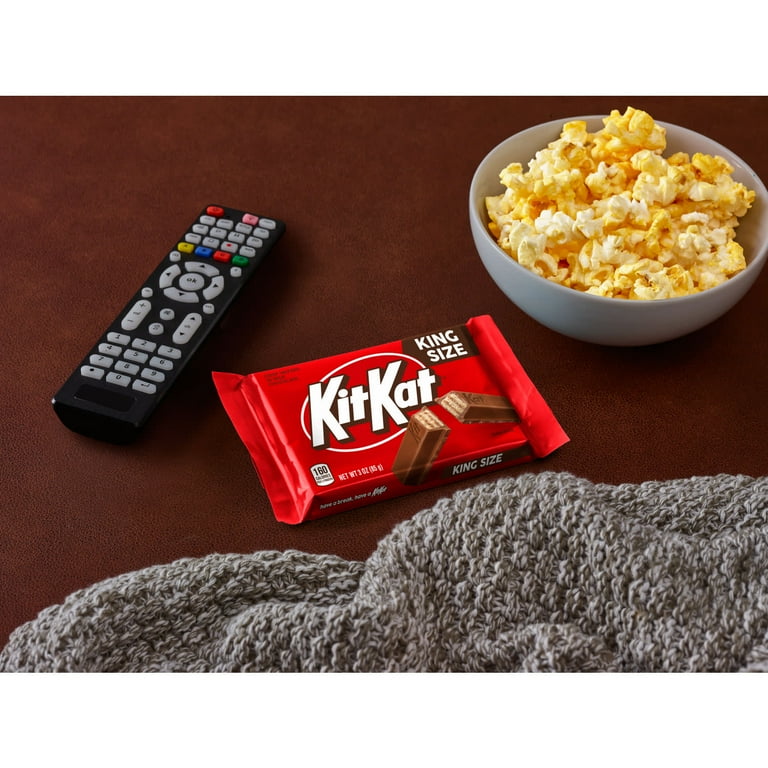 2 pack) Kit Kat Milk Chocolate Wafer King Size Candy, Bars 3 oz, 4