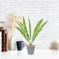 thumbnail image 2 of 2 plantas de serpiente artificiales, sansevieria falsa, plantas artificiales en maceta para interior y exterior., 2 of 6