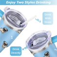 thumbnail image 5 of Paw Print Dog Lovers Tumbler 40oz - Vacuum Insulated Coffee Cup with Handle & Straw- Cute Gift for Female Dog Owners, 5 of 7
