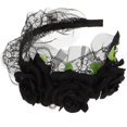 thumbnail image 5 of Elegant Flower Lace Headband with Roses for Women – Durable Floral Hair Accessory for Parties, Cosplay, Celebrations, Homecoming and Dance Events, 5 of 5