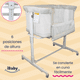 thumbnail image 3 of Cuna Colecho 2 en 1 Alessandro portátil 6 posiciones y mosquitero beige, 3 of 8