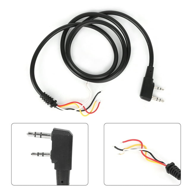 Cable De Reemplazo PTT Walkie Talkie Compacto De 80 Cm De Longitud Cables De Reemplazo Fáciles De Conectar Para El Hogar