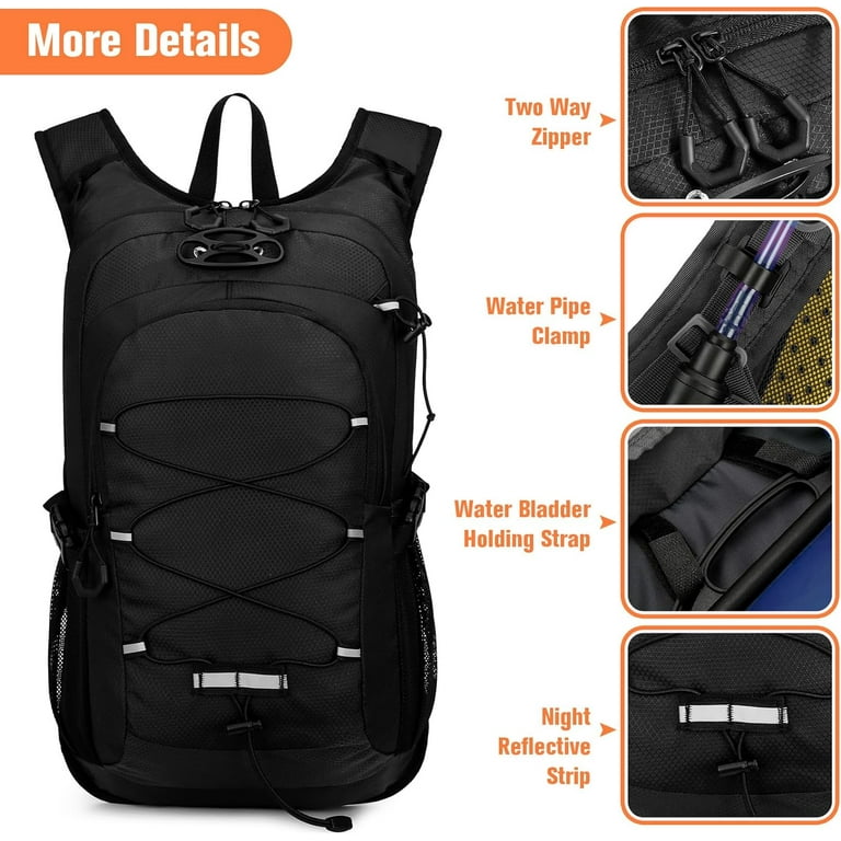 20L Hiking Backpack, Small Hydration Backpack, Waterproof Camping Backpack 8-12, No Water Bladder - Walmart.com 20L Hiking Backpack, Small Hydration Backpack, Waterproof Camping Backpack 8-12, No Water Bladder - Walmart.com