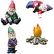 thumbnail image 1 of Decoración de jardín, gnomo de jardín, figuras de decoración de jardín, enanos borrachos, divertido kit de estatuas de micropaisaje, 4 piezas, utilizado para jardines de cuento de hadas, césped, 1 of 2