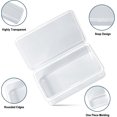 thumbnail image 3 of shiyou-6 Pcs Clear Plastic Playing Card Case - Deck Box Holder With Storage for Card Games (B), 3 of 4