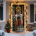thumbnail image 3 of Christmas Door Decorations Christmas Door Sticker Decoration Hanging Cloth Holiday Party Decoration Background Cloth Room Door with Tapestry Cloth Decorations for Room, 3 of 6
