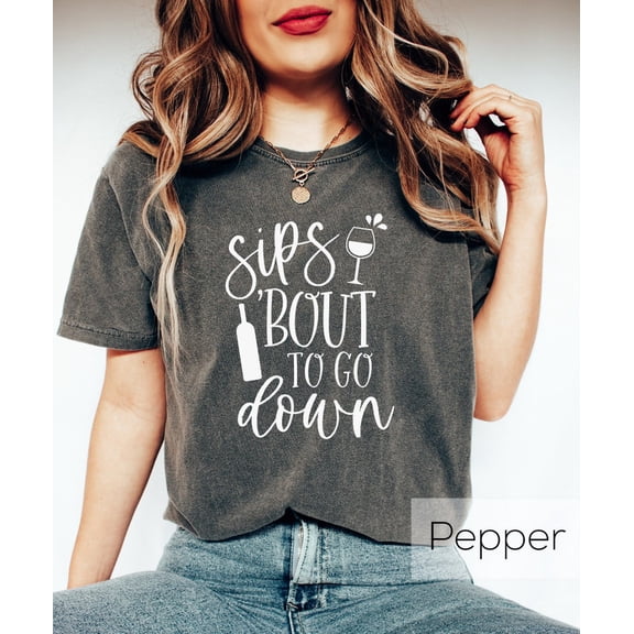 Wine Time T-Shirt for Women, Funny Drinking Tee, Girls Night Out Quote Graphic Shirt