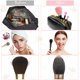 thumbnail image 4 of Soporte para brochas de maquillaje y almohadilla limpiadora de silicona rosa, 8 unidades, 4 of 7