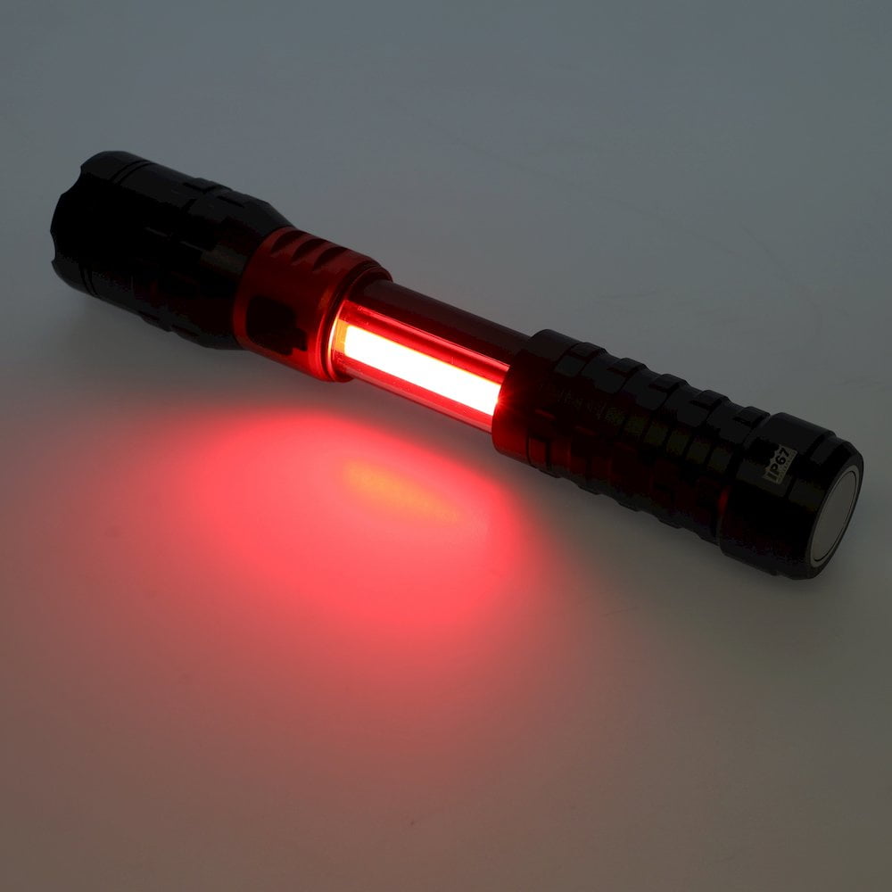 Cummins CMN35360 Pro Series Piston Extendable Rechargeable Flashlight 2000 Lumen LED Multiple Light Modes Plus Power Bank