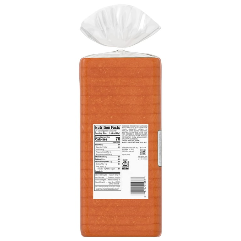『bread』 Mother's Split Top Wheat Bread, 24 oz, Wheat Bread, Bag