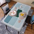 thumbnail image 5 of Juego de manteles individuales y posavasos de piel sintética, redondos de piel para manteles de mesa, resistentes al calor, antideslizantes, lavables, aislantes, manteles de café Sincero Hogar, 5 of 5