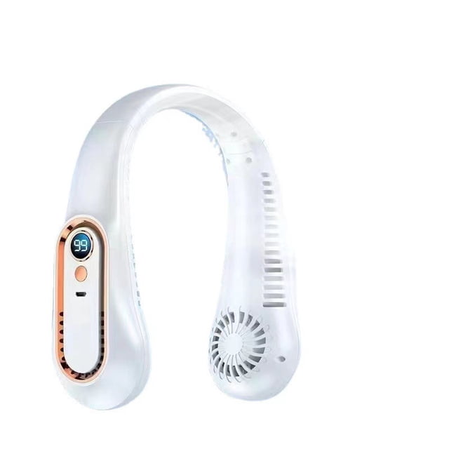 Ventilador de Cuello Portátil, Ventilador de Cuello Sin Aspas,Silencioso, Batería de 7000 mAh,Portátil,Recargable Ventilador Usb,Para Viajes, Trabajo