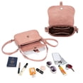 thumbnail image 4 of Wrangler Purse for Women Stylish Shoulder Bag Handbag Crossbody Bag Trendy Western Design Durable Leather, Pink, 4 of 7