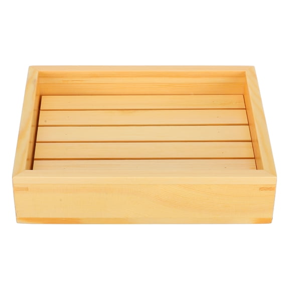 Sushi Serving Tray Japanese Food Plate Food Plate Tray Platter Wooden Beige 23.00X18.50X6.00CM