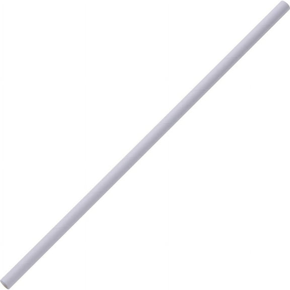 Genuine Joe Paper Straw - 0.3" Length x 0.3" Width x 7.3" Height - Paper - 500 / Box - White | Bundle of 2 Boxes