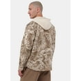 thumbnail image 3 of No Boundaries Men's & Big Men's Polar Fleece Hooded Button Up Jacket, Sizes XS-5XL, 3 of 5