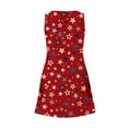 thumbnail image 6 of WEANT 4th of July Patriotic Dresses American Flag Dress Sundress Flag Red 3XL, 6 of 9