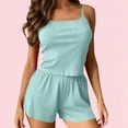 thumbnail image 3 of Liuchenyi Under $10 Womens Pajama Shorts Set Rib Strip Home Pajamas Cute Sleepwear for Women Xl, 3 of 4