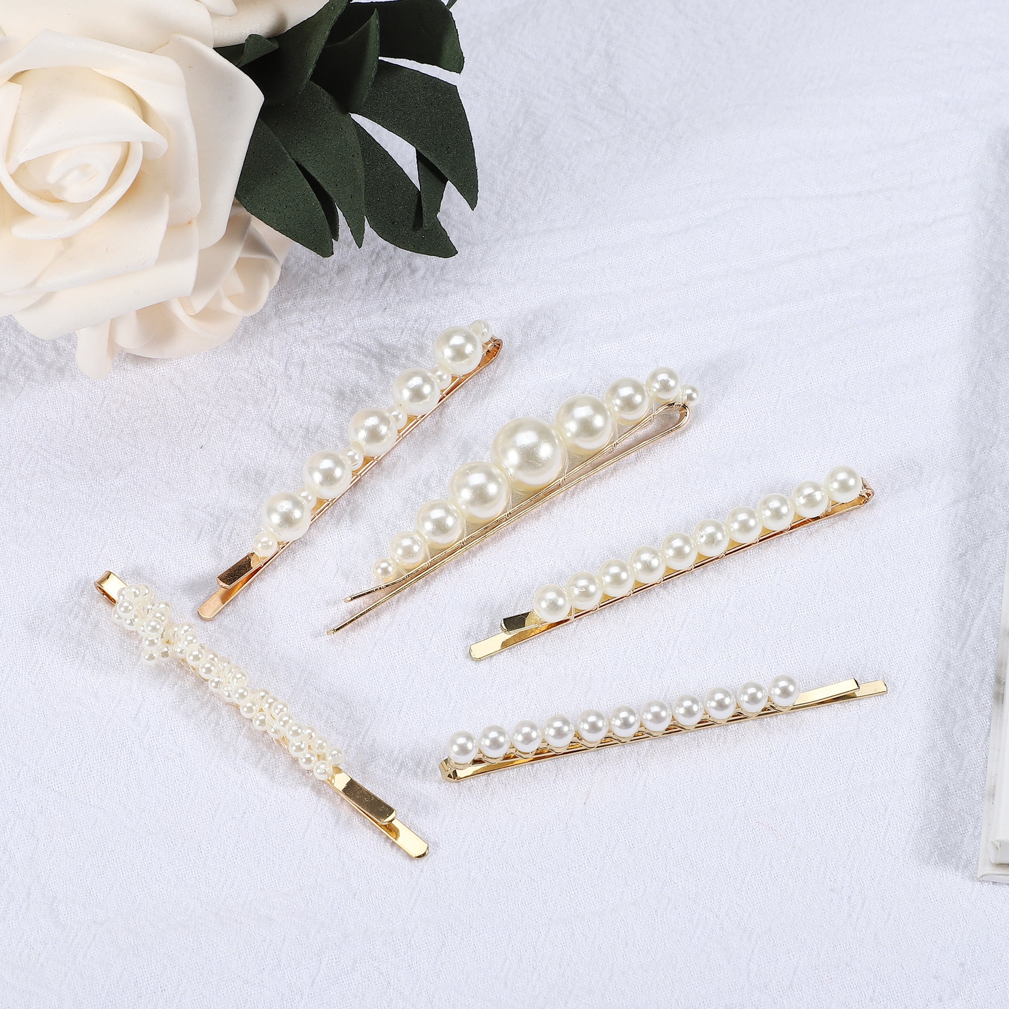 Unique Bargains 5Pcs Cartoon Cute Style Non-Slip Cute Style Hair Clip White