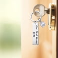 thumbnail image 3 of Pompotops Our First Home 2022 Stainless Steel Titanium Steel Keychain Pendant For Couple And Family Gift Clearance, 3 of 4