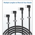 thumbnail image 6 of Dash Cam Power Cord, (15Ft USB Type-C) Premium Thicker Shielded USB C Dashcam Charger Cable for Mirror Camera, 90 Degree Dash Cam Replacement Power Cord & Car Dashcams Power Adapter Wire, 6 of 7