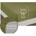 thumbnail image 4 of Swift Home Collection de Literie de Luxe, Ensembles de Draps 4 Pcs en Microfibre Brossée Ultra Douce, Extrêmement Durables - Ajustement Facile - Résistant aux Plis - (Inclut 2 Taies d'Oreiller Bonus), Lit Simple, Sauge, 4 of 4