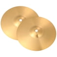 thumbnail image 1 of OULII 2Pcs Drum Set Cymbals Brass Professional Cymbals Replacement for Clear Sound, 1 of 8