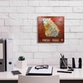 thumbnail image 3 of Epic Graffiti 'Georgia Map' by Design Turnpike, Giclee Canvas Wall Art, 12"x12", 3 of 8
