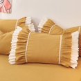 thumbnail image 2 of Fundas de almohada de encaje con volantes de princesa, ropa de cama, funda de almohada, decoración de dormitorio, rosa, amarillo, rojo, 1 pieza, 2 of 5
