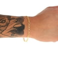 thumbnail image 3 of Nuragold 10K Real Yellow Gold Solid Figaro Link Chain Bracelet 7"-9" (2.25mm-9.5mm) Italian Jewelry for Men & Women, 3 of 24