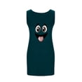thumbnail image 3 of SCSAlgin Women Sleeveless Fashion Printed Night Gown Spaghetti Strap Sleep Dress Chemise Sleepwear, 3 of 5