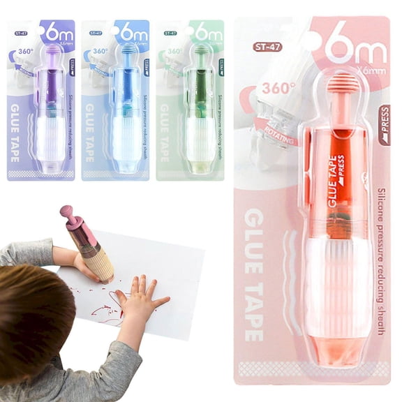 CoreLiving Refillable Retractable Correction Tape Pen, 5mm White Out Tape for Smooth Push Pull Out Application, Aesthetic Pen Shaped Whiteout Tape, 1 Count