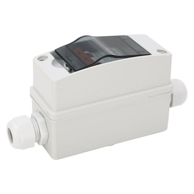 Disyuntor En Miniatura De CC, Aislador De Circuito De CC Con Gran Espacio De Cableado De 1000 V, Fácil De Instalar Con Cubierta Transparente Para Solar Fotovoltaico